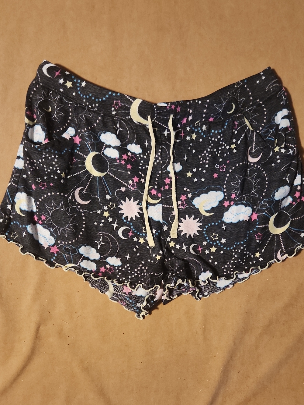 Secret Treasures Black Celestial Print Pajama Shorts
